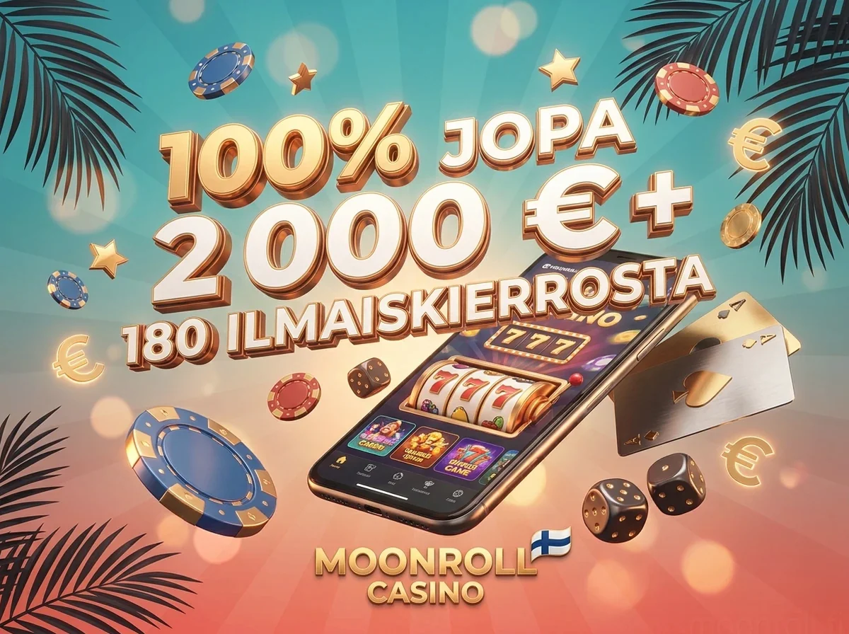 100% JOPA 2 000 €+ 180 ILMAISKIERROSTA